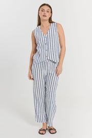 Lavisco Pants 205915 | Brilliant White W Deep Ultrama | Bukser fra Freequent