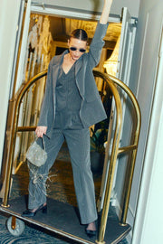 Widy Jacket 207417 | Dark Grey Mel W Star Off-White | Jakke fra Freequent