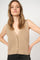 Kirby Knit Vest | Savannah Tan | Strik fra Mos Mosh