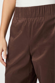 Yana Poplin Pants | Dark Brown | Bukser fra Neo Noir