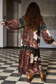 Toscana Skirt | Coffee | Nederdel fra Black Colour