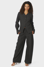 Toots Structure Blouse | Dark Grey | Bluse fra Neo Noir