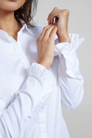 Mattie Flip Shirt | White | Shirts fra Mos Mosh