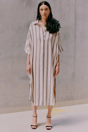 Parya Dress 204365 | Peyote w. Black | Kjole fra Copenhagen Muse