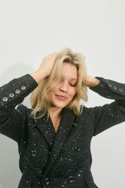 Belize Bouce Blazer | Black | Blazer fra Mos Mosh