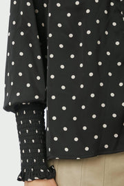 Camisa Dot Blouse | Black | Bluse fra Neo Noir