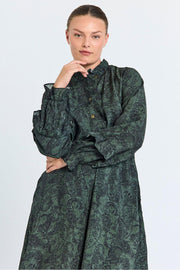 Molin Dress 207074 | Kombu Green W. Black | Kjole fra Freequent