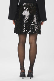 Miva Big Sequins Skirt | Black | Nederdel fra Neo Noir