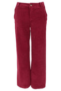 Cora Corduroy Box Pant | Wine | Bukser fra Black Colour