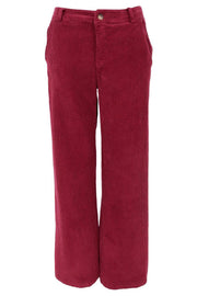 Cora Corduroy Box Pant | Wine | Bukser fra Black Colour