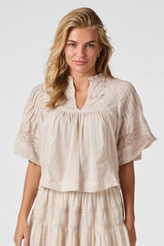 Siama S Voile Blouse | Ivory | Bluse fra Neo Noir