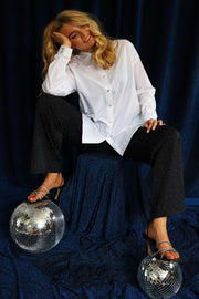 Henne Wide Pants | Black Diamond | Bukser fra Liberté