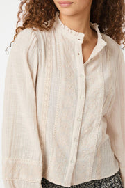 Marlowe Deco Blouse 164391 | Ivory | Bluse fra Neo Noir