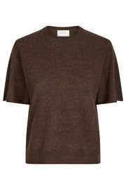 Missy Knit Tee | Brown Melange | T-Shirt fra Neo Noir