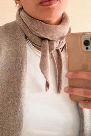 Misty Knit Scarf | Beige Melange | Tørklæde fra Neo Noir