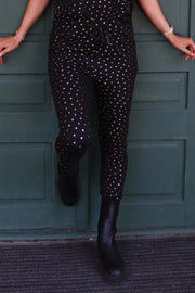 Alma Pants | Black Gold Heart | Bukser fra Liberté