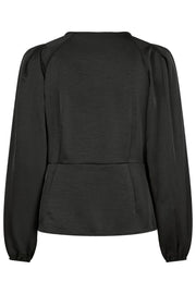 Istana Heavy Sateen Blouse | Black | Bluse fra Neo Noir