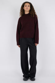 Paulina Knit Blouse | Wine | Bluse fra Neo Noir