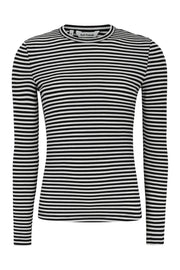 SRFenja Stripe O-neck Top SR124-303 | Black | T-shirt fra Soft Rebels