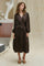 Rimini Heavy Sateen Dress | Dark Brown | Kjole fra Neo Noir