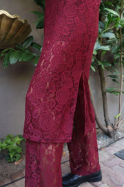 Lacy Pants | Bordeaux Lace | Bukser fra Liberté