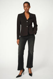 Cecilia Perla Jeans Ankle | Dark Grey | Jeans fra Mos Mosh