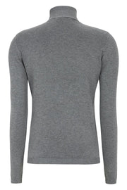 Marla Rollneck Knit | Medium Grey Melange | Strik fra Soft Rebels