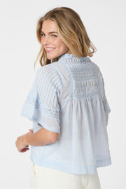 Siama S Voile Blouse | Light Blue | Bluse fra Neo Noir