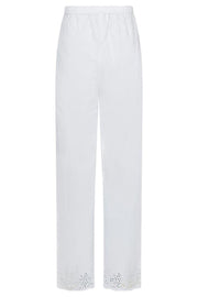 William Embroidery Pants | White | Bukser fra Neo Noir