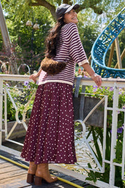 Valery Skirt | Plum | Nederdel fra Black Colour