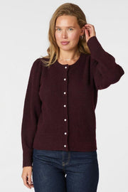 Nuna Knit Cardigan | Wine | Cardigan fra Neo Noir