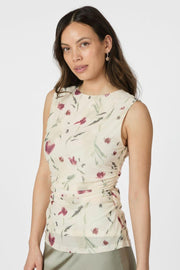 Liblana Artist Mesh Top | Creme | Bluse fra Neo Noir