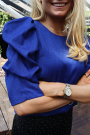 Winnie Blouse | Electric Blue | Bluse fra Liberté