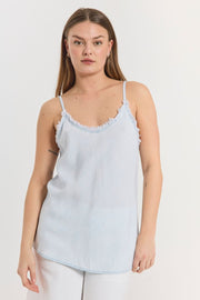 Renna Top 206118 | Light Blue Denim | Top fra Freequent