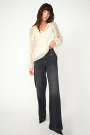 Candia Peach Jeans Long | Black | Jeans fra Mos Mosh