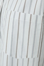 Erina Shirt 206357 | Star Off-White W. Baby Blue | Skjorte fra Freequent