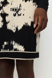 SRRogue Pattern Skirt Nederdel | Jacquard Pattern Arctic Wolf | Nederdel fra Soft Rebels