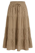 Broderie Anglaise Skirt | Camel | Nederdel fra Atelier C