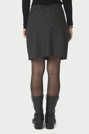 Lunna Check Short Skirt | Antracit | Nederdel fra Neo Noir