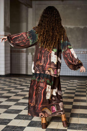 Toscana Blouse | Coffee | Bluse fra Black Colour