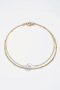 Anklets Pearl | Gold | Ankelkæde fra Birdsong