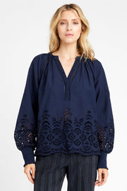 Annsofie blouse 54600 | Midtnight | Skjorte fra Gustav