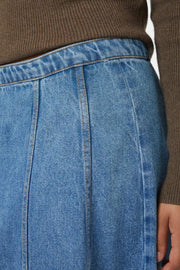 Raya Denim Skirt | Vintage Blue | Nederdel fra Neo Noir