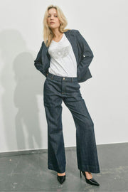 Dara Nippon Jeans Regular | Dark Blue | Jeans fra Mos Mosh