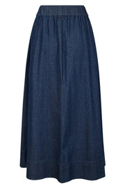 Yara Denim Long Skirt | Dark Blue | Nederdel fra Neo Noir