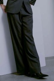 Tailor Wide Pant | Grey Melange | Bukser fra Copenhagen Muse