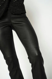 Sarina Long Leather LeggingLong | Black | Leather fra Mos Mosh