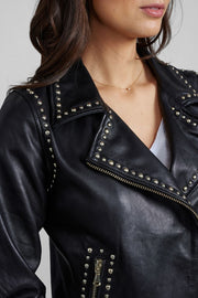 Rebel Leather Jacket | Black | Jakke fra Mos Mosh