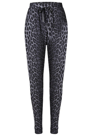 Alma Hose (Fleece) | Dunkelgrauer Leo | Hose von Liberté