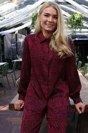 Lala Ls Shirt | Bordeaux | Bluse fra Liberté